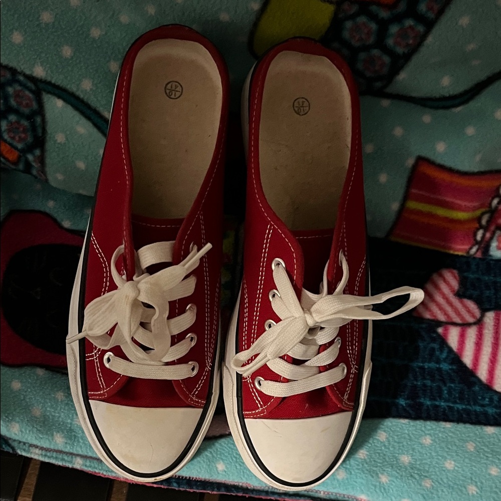 Red Canvas Sneakers